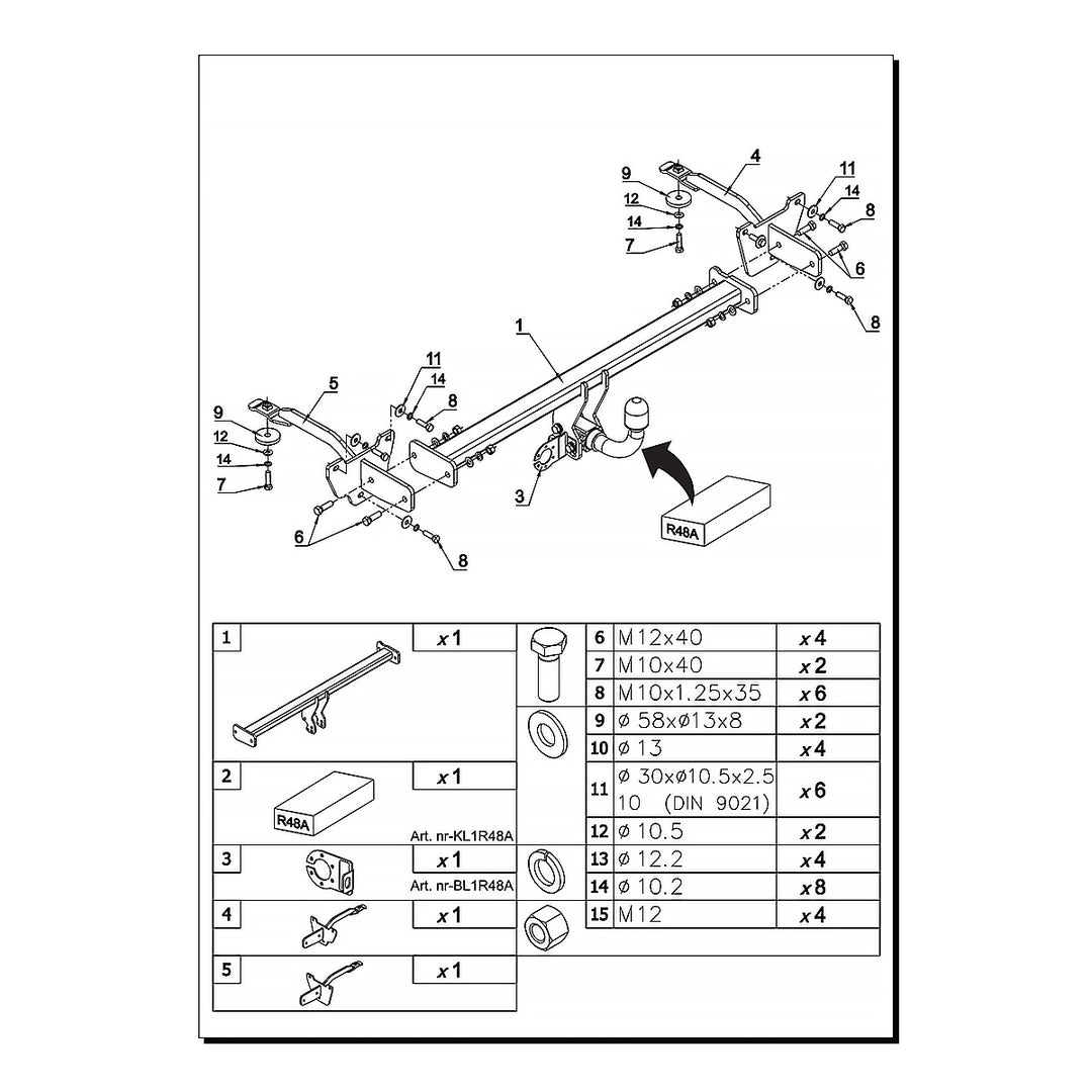 Doblo, Yatay Sökülebilir-Mandallı (2010-2022)