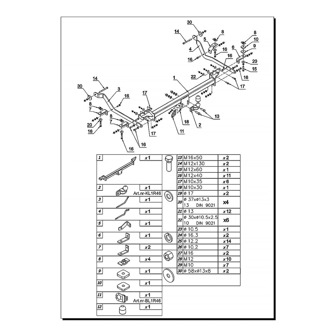 Ducato Açık Kasa L4-L5, Flanşlı (2006-Bugüne)