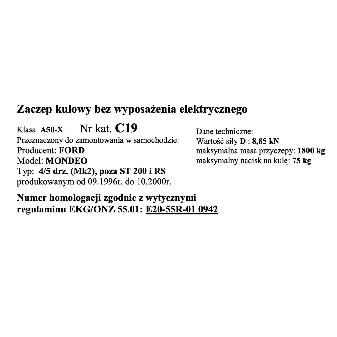 Mondeo 4/5 Kapı, (1996-2000)