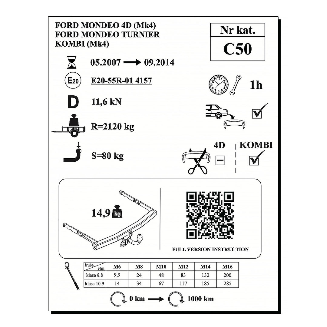 Mondeo 4 Kapı, (2007-2014)