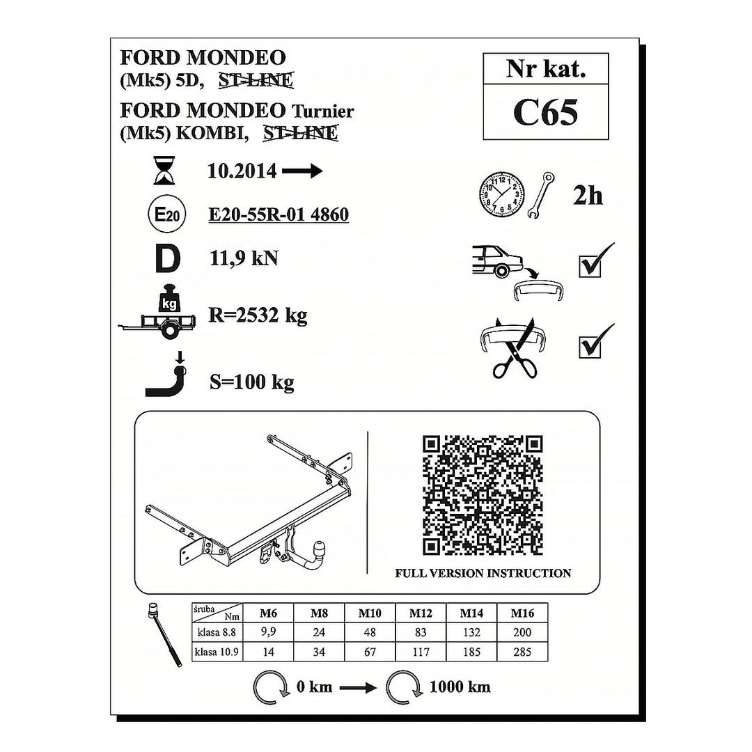 Mondeo 5 Kapı, (2014-Bugüne)