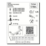 Load image into Gallery viewer, Transit Custom, Yatay Sökülebilir-Mandallı (2012-2023)
