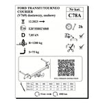 Load image into Gallery viewer, Transit Courier, Yatay Sökülebilir-Mandallı (2023-Bugüne)
