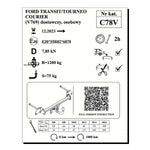 Load image into Gallery viewer, Transit Courier, Dikey Sökülebilir-Mandallı (2023-Bugüne)
