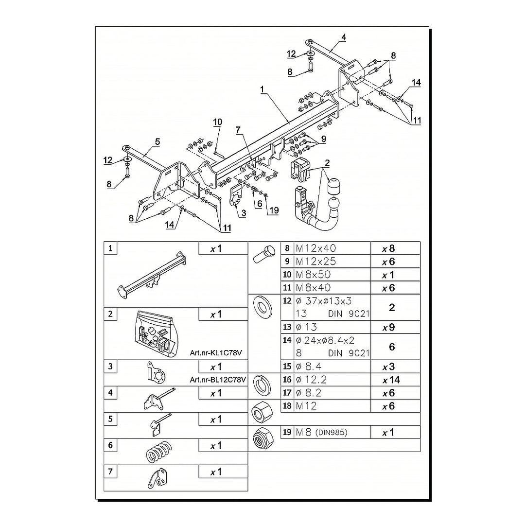 Transit Courier, Dikey Sökülebilir-Mandallı (2023-Bugüne)